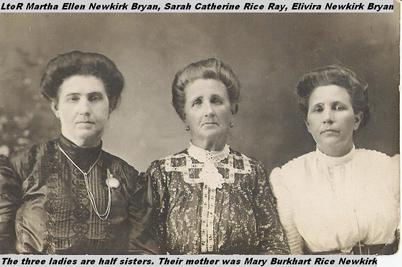 Sarah Catherine Rice and her half-sisters